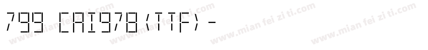 799 CAI978(ttf)字体转换